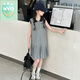 WVD國際品牌女童洋裝2025新款大童公主裙夏季超好看薄款夏天dresses 灰色:2557款POIO領(lǐng)百褶連衣裙 120 cm:建議身高115cm左右