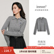 茵曼（INMAN）毛衣女POLO領(lǐng)2025春季套頭針織衫女裝新款通勤長(zhǎng)袖毛衣上衣 貴族灰 S