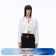 RE'VAN芮范秋季新品設(shè)計師款千金風(fēng)毛邊小香風(fēng)外套RN70105237 白色 M/38
