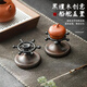 來點(diǎn)創(chuàng)意船舵黑檀木旋轉(zhuǎn)把玩蓋置紫砂茶壺蓋碗配件蓋子壺托茶道擺件 船舵旋轉(zhuǎn)蓋置