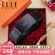 ELLE HOMME法國品牌男士皮帶男真皮腰帶高檔頭層牛皮褲帶生日禮物送男友老公 【專(zhuān)柜禮盒】902025儒雅銀色 110cm -130默認隨機（可修剪）