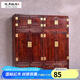 詠月紅木家具印尼黑酸枝（學(xué)名：闊葉黃檀）衣柜 實(shí)木衣柜 四門(mén)衣柜 中式臥室衣柜 素面頂箱柜 定I金付完尾款發(fā)貨