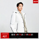 杰克·瓊斯（JACK&JONES）春季新款男士棉服衣服男裝潮流個(gè)性純色工裝連帽夾克棉衣外套男士 A06雪白色 M 175