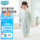 i-baby/英倫寶貝紗布睡袋嬰幼兒防踢被春夏四層紗布分腿睡袋清波白鵝110