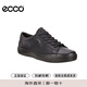 愛步（ECCO）真皮休閑鞋男 板鞋低幫鞋 柔酷7號430364 21001黑色 41