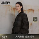 江南布衣（JNBY）【90白鴨絨】秋冬羽絨服女短款燈籠袖設(shè)計棒球領(lǐng)面包服5N9C16081 001/本黑 S