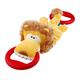GiGwi貴為狗狗玩具拉環(huán)仿真毛絨橡膠玩具耐咬磨牙寵物玩具發(fā)聲 拉環(huán)獅子