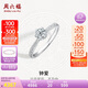 周六福k金鉆戒求婚戒指W0210434【共29分】20分I-J/SI主鉆14號(hào)生日禮物