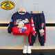 G.DUCKKIDS奧特曼衣服男童春裝運動(dòng)套裝2025款痞帥男孩春秋款兒童衛衣兩件套 藏青 120 cm