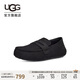 UGG春季男士純色平底淺口休閑豆豆鞋樂福鞋 1166762 BLK|黑色 42