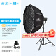 南光（NANLITE）FS-200B雙色溫補光燈 室內直播平面人像拍攝燈 視頻錄制200W常亮燈 攝影棚打光燈 FS-200B+95八角柔光箱（蛋格）+燈架
