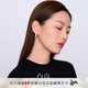 白嵐銀瓦耳釘925銀耳環(huán)耳飾輕奢時(shí)尚原創(chuàng  )設計高級感生日禮物送老婆 銀瓦耳釘