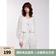 ELLE法式設(shè)計(jì)感休閑短外套罩衫女2025夏季新款獨(dú)特漂亮寬松上衣 米白 L
