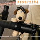 阿尤布趴在自行車(chē)上的公仔掌門(mén)狗擺件可愛(ài)裝飾電動(dòng)車(chē)掛件配件單公路 飛行員狗車(chē)把款
