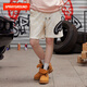 SPRAYGROUND2026夏季貼布鯊魚(yú)嘴印花短褲男美式潮流寬松運動(dòng)五分褲中褲子 白色 L