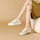 CFCW品牌板鞋女夏季透氣網(wǎng)面小白鞋女新款運(yùn)動(dòng)鞋板鞋女款休閑鞋女鞋 米黑(網(wǎng)面) 34