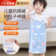 凌云鶴防踢被子兒童護(hù)肚子神器睡袋3-6歲防著涼嬰兒護(hù)肚圍寶寶紗布 藍(lán)色云朵6層xL碼 【雙層紗布棉/透氣不悶熱】