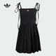 阿迪達(dá)斯 （adidas）Originals三葉草2025年女子PLEATED DRESS經(jīng)典吊帶運(yùn)動連衣裙 JW0115 均碼 36