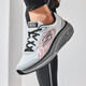 斯凱奇（Skechers）男鞋夏季2025新款軟底網(wǎng)面跑步鞋輕便透氣休閑鞋防滑耐磨運(yùn)動鞋 220848-WBK/白色-灰色 41