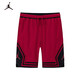 Jordan耐克AJ童裝兒童短褲夏季透氣休閑褲男童籃球褲運動(dòng)短褲 杰斯特紅