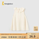 童泰（TONGTAI）女童無(wú)袖連衣裙夏季薄款時(shí)尚外出甜美裙子洋氣花邊領(lǐng)口公主裙 藕白 110 cm