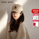CHALL KITTY棒球帽女士四季潮流帽子鴨舌帽遮陽(yáng)休閑帽大頭圍高端品牌2026新款 米色-品牌禮盒裝高檔實(shí)用高級感