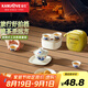 金灶（KAMJOVE） 便攜旅行功夫茶具套裝 戶外泡茶套裝青花瓷蓋碗便攜式茶具KP-123 一壺四杯