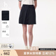 HAZZYS哈吉斯女裝 2025夏季款女士【PHIZ系列】純色簡(jiǎn)約A字半身短裙女 藏青色NV M (160/72A 40)