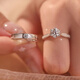莫桑石戒指女情侶對戒純銀一對鉆戒結婚仿真訂婚求婚輕奢小眾禮物 星辰女戒50分單個(gè) 閉口需要聯(lián)系客服定制圈號備注