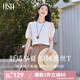 歐莎蕾絲泡泡袖t恤女2025年夏季新款甜美減齡時(shí)尚百搭高級(jí)感短袖上衣 白色 M