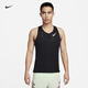 耐克（NIKE）官方AEROSWIFT DRI-FIT ADV男子透氣跑步背心輕薄FN4232 010黑/山峰白 XL