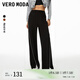 VEROMODA休閑褲女春夏復(fù)古時(shí)尚百搭中腰顯瘦休閑褲323426005 S59黑色 165/68A/M