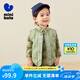 迷你巴拉冬季新款男女童可愛無領(lǐng)羽絨服寶寶保暖時尚羽絨馬甲 橄欖綠40801 120