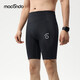 馬孔多（macondo）支撐四分褲7代馬拉松跑步壓縮褲三口袋收納防汗手機倉黑色男3XL