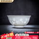 鵬博陶瓷景德鎮(zhèn)高白瓷玲瓏餐具健康釉下彩碗玲瓏瓷餐具高溫瓷碗盤喬遷送禮 4.75英寸飯碗-春意【買5贈1】