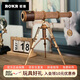 若客（ROKR）單筒望遠鏡 木質拼裝模型玩具積木diy手工立體拼圖生日禮物男
