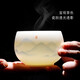融俊生日禮物男士送爸爸領(lǐng)導(dǎo)退休禮物羊脂玉瓷主人杯茶杯個(gè)人專用高端 手繪江山杯170ml