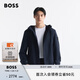 BOSS男士2025春季新款常規(guī)版型夾克 404-深藍(lán)色 XL