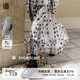 播商場(chǎng)同款Houzichao聯(lián)名波點(diǎn)半身裙女長(cháng)裙BDR3BD1817 W24淺云花 M