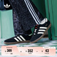 adidas「T頭鞋」STADT經(jīng)典時尚薄底運動板鞋男女阿迪達斯三葉草   黑色/漢玉白/淺猩紅   41