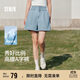 森馬（Semir）牛仔褲女寬松短褲chic百搭2025夏季高腰A字褲甜酷風(fēng)109325122001