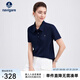 Navigare意大利小帆船翻領(lǐng)短袖T恤衫女士25夏季新品百搭體恤休閑polo衫女 午夜藍(lán) XL