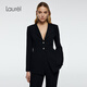 Laurèl25秋新款經(jīng)典氣質(zhì)收腰西裝女LWD363T01000 經(jīng)典黑 S