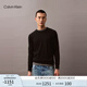 Calvin KleinJeans25秋季新款男士ck羊毛混紡休閑圓領(lǐng)內(nèi)搭針織衫毛衣40QM313 UB1-太空黑 L