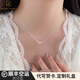CHOMEL KINSEYS999純銀三生有【杏】杏葉項鏈甜美少女感鎖骨鏈送女友情人節(jié)禮物 999足銀銀杏葉項鏈