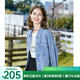 百圖betu女裝秋季新款短外套簡約寬松ins潮百搭牛仔外套女2308T50 牛仔色 M 、
