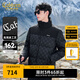 卡賓男裝 90鴨絨羽絨服2024秋冬新款LOGO老花印花外套保暖寬松H 煤黑色01 L /175/50