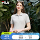 FILA 斐樂女士連衣裙2025年夏季美式復(fù)古純色經(jīng)典顯瘦POLO領(lǐng)裙子