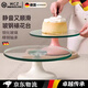 WCZ德國(guó)蛋糕轉(zhuǎn)臺(tái)轉(zhuǎn)盤玻璃裱花轉(zhuǎn)臺(tái)家用做蛋糕的全套工具家 【高品質(zhì)穩(wěn)定軸承】白色玻璃轉(zhuǎn)臺(tái)
