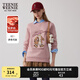 Teenie Weenie小熊女裝春季休閑索羅娜加絨保暖衛(wèi)衣甜美舒適T恤上衣 粉色 L (170)